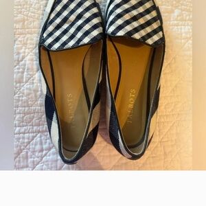 Talbots Women's Black and White Checkered Flats